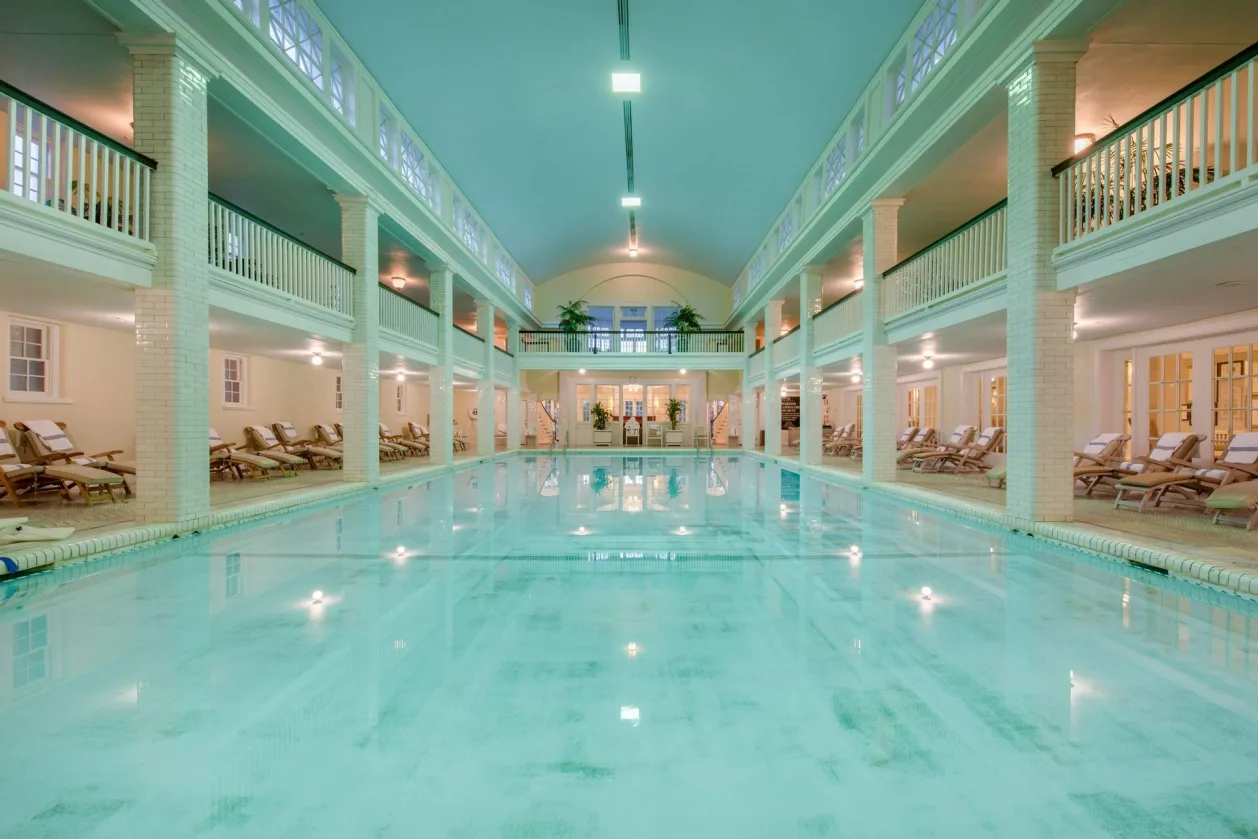 Omni Bedford Springs resort pool indoors